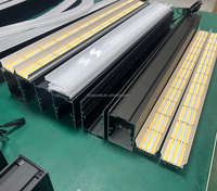 Luminaire suspendu LED série 6000, profil carré en alliage d'aluminium T5 anodisé