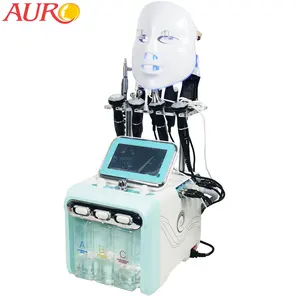 Au-S519专业9合1水磨皮超声波皮肤洗涤器H2O2去皮面部美容机