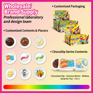 Yoloduck <span class=keywords><strong>Prix</strong></span> Compétitif Bonbons 3-en-1 pour un endroit frais et sec : Bonbons Durs, Poudre Aigre, Sauce Aigre, Vers Gommeux Aigres - Product Image 4