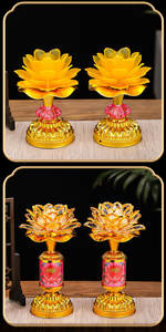 โค<span class=keywords><strong>ม</strong></span>ไฟ LED รูปดอกบัวหลากสี2025สำหรับพระพุทธเจ้าโคมไฟสำหรับพระพุทธเจ้าชาร์จไฟได้สำหรับบ้านแบบนิรันดร์ - Product Image 5