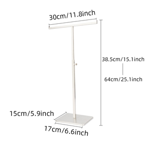 Présentoir de boucle d'oreille en T multifonctionnel portatif d'acier inoxydable avec la conception détachable pour des bijoux de <span class=keywords><strong>magasin</strong></span> de vêtements pour - Product Image 5