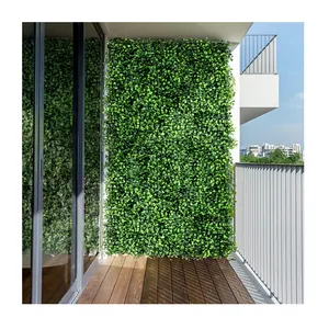 P4 Garden Supplies Vertical Plants Plastic Panel Milan Hedge Boxwood Artificial Green Grass Wall