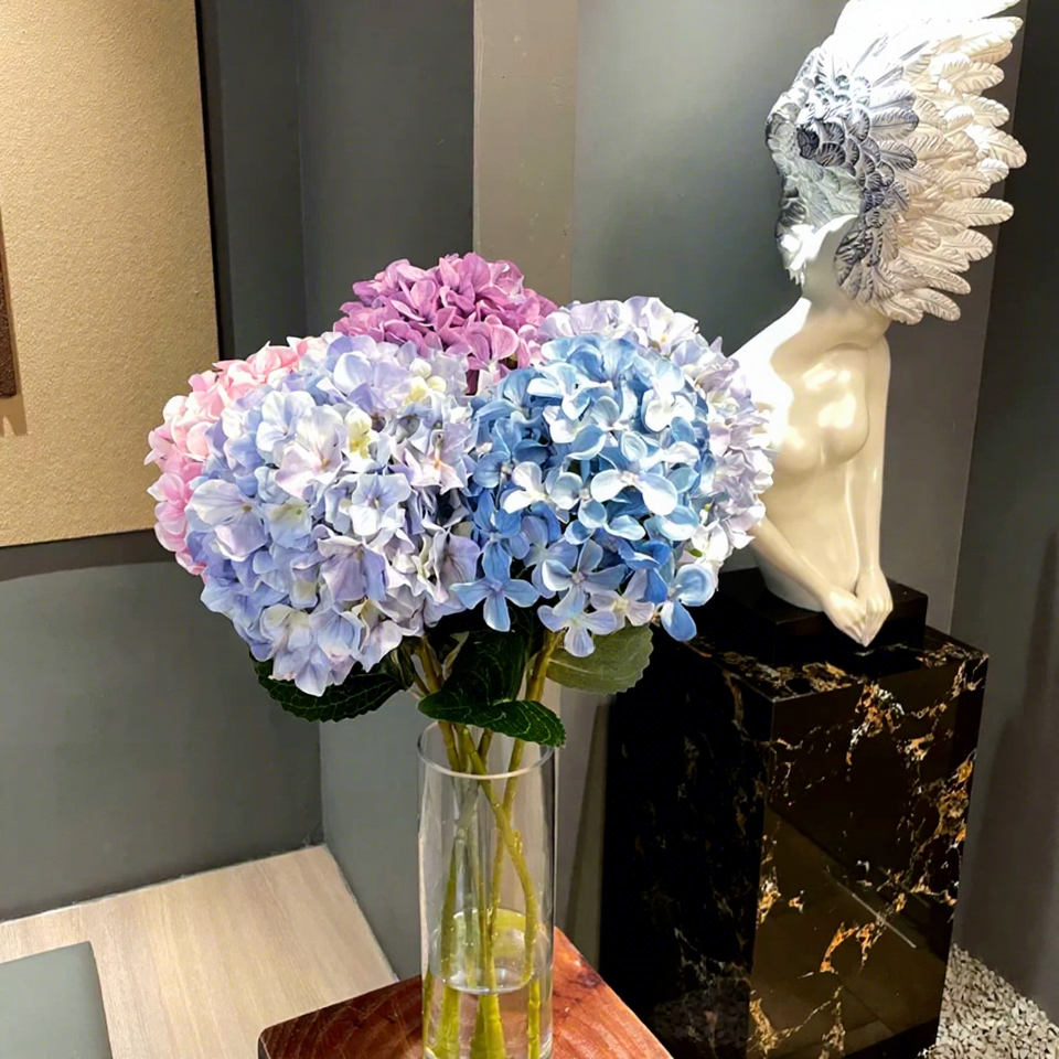 AR-589 High Quality Hydrangea 85cm 3D Printing Classic Hydrangea ...