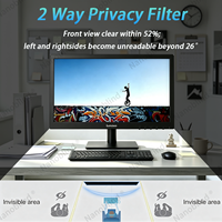 Filtre de confidentialité anti-espion de haute qualité, anti-reflets, anti-lumière bleue, protection d'écran amovible pour moniteur de bureau 18,5 pouces 16:9