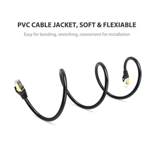 Cable Ethernet Cat8 de Alta Velocidad 40Gbps RJ45 2000MHz <span class=keywords><strong>S</strong></span>/FTP, Cable de Conexión con Cubierta Suave, Longitud de 0.5M a 25M, Cables de Comunicación Cat8 - Product Image 2