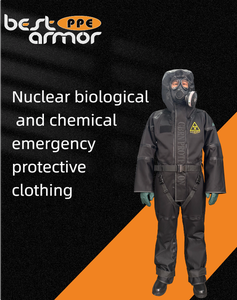 <span class=keywords><strong>Traje</strong></span> de Protección de Material PP No Tejido, Ropa de Seguridad <span class=keywords><strong>Nuclear</strong></span>, Biológica y Química, Característica Ignífuga, para Situaciones de Emergencia - Product Image 2