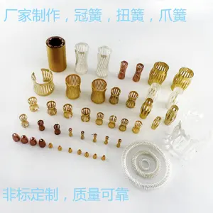 Manufacturers make high-current conductive spring connector accessories banana crown spring drum spring conductive