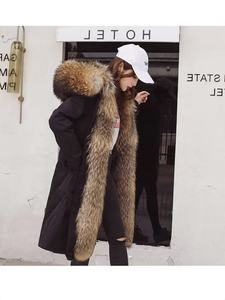 <span class=keywords><strong>Cappotto</strong></span> da donna invernale Chic caldo lungo impermeabile <span class=keywords><strong>con</strong></span> fodera <span class=keywords><strong>in</strong></span> <span class=keywords><strong>pelliccia</strong></span> sintetica e collo di <span class=keywords><strong>pelliccia</strong></span> - Product Image 4