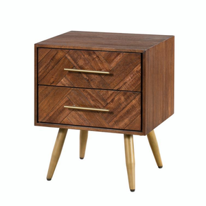 คอลเลกชัน BERGEN โต๊ะข้างเตียงไม้กระถินณรงค์ทันสมัยเป็นมิตรกับสิ่งแวดล้อมสำหรับเฟอร์นิเจอร์ห้องนอนอพาร์ทเมนต์ - Product Image 1