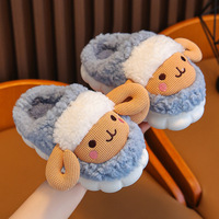 Pantuflas de Plataforma Acolchadas con Logotipo Personalizado, Iluminadas, para Exteriores, de Felpa, para Niños, de Invierno, de Lana y Algodón, Antideslizantes, Suaves y Cómodas, para Bebés