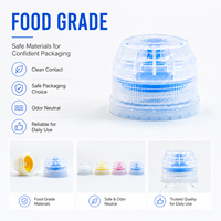 Bouchon de distribution en plastique personnalisé OEM ODM en gros, résistant aux fuites, transparent, pour emballage de jus, sirop, produits laitiers et condiments