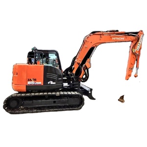 Excavatrice hydraulique Hitachi ZX85 d'occasion, 9 tonnes, sur chenilles, importée du Japon, excellent état et prix abordable, avec brise-roche - Product Image 1