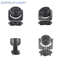 Projecteur Wash à Tête Mobile 19*40W RGBW LED 50000H 4-45 Zoom Électronique DMX512 RDM IP65 Étanche, Activé par le Son, Auto-Run