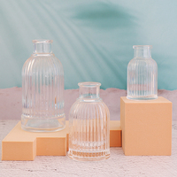 Flacon pulvérisateur en verre d'aromathérapie, rond vide, décoratif, de 50/40/65/80ml