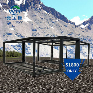 Casas Contenedor Expandibles de 20 y 40 Pies YT, Edificios de Estructura de Acero Desmontables y Plegables, Cobertizo de Garaje de Estilo Moderno de Mediados de Siglo - Product Image 1