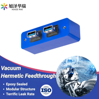 Conector de Alimentación al Vacío Herméticamente Sellado con 2 Puertos USB 3.0 y 2.0, Tipo D, para Equipos de Semiconductores
