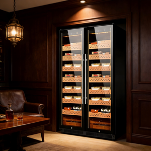 Humidor Eléctrico para Cigarros con Cedro Español, Logotipo Personalizado, Control de Temperatura y Humedad Integrado, Control por Aplicación Móvil - Product Image 6