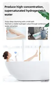 Hydrotherapy Generator For Baths 4700ml/min Water Output Up To 2600PPB Hydrogen-Rich Water Spa H2 Bubble Bath Machine