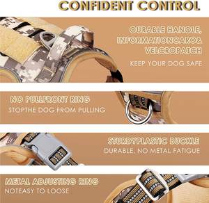 Arnés táctico sin tirones <span class=keywords><strong>para</strong></span> <span class=keywords><strong>perros</strong></span>, reflectante, camuflaje, con mango, chaleco <span class=keywords><strong>para</strong></span> <span class=keywords><strong>perros</strong></span> con cinturón <span class=keywords><strong>de</strong></span> <span class=keywords><strong>seguridad</strong></span> <span class=keywords><strong>para</strong></span> mascotas - Product Image 3