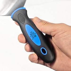 Peng Gong Stainless Steel Beveled Putty Knife Plastic Handle Blue Black Wall Plastering <b>Scraper</b> - Product Image 3