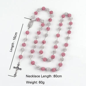 פופולרי בלינג 10 מ "מ <span class=keywords><strong>rhinestone</strong></span> כדורים שרשרת רוזארי - Product Image 2