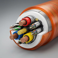 Cable Umbilical Híbrido Submarino: Energía, Señal y Fibra |   Cable de flotabilidad neutra para ROV de clase industrial y excavación de zanjas - Longitudes personalizadas