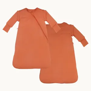 Petelulu CPC Certified Bamboo Cotton Warm Sleep Sack 0.5-1.5 Tog Colorful Newborn Casual Style Zipper Baby Clothes Sleeping Bag