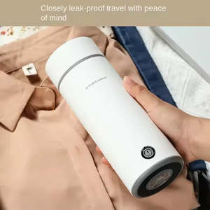 Royalstar 400ML Portable <b>Kettle</b> 304 Stainless Steel Household Office Travel Heating Boiling Water Car Use Electric <b>Kettles</b> - Product Image 4