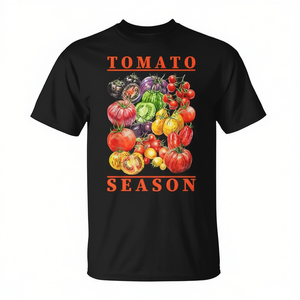 T-shirt pour les amateurs de jardinage végétalien et de plantes, saison des tomates - Product Image 2