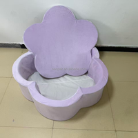 Piscine à balles en mousse souple en forme de fleur, piscine à balles pour enfants, piscine à balles pliable pour tout-petits, pour aire de jeux, garderie, école maternelle