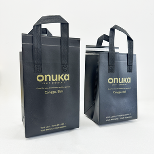 Bolsa térmica ecológica para el almuerzo con diseño de dibujos animados, MOQ bajo, para entrega de chocolate, comida y bebidas. - Product Image 4