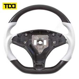 พวงมาลัยคาร์บอนไฟเบอร์แท้ TDD สำหรับรถยนต์เทสล่า รุ่น X และ S - Product Image 5