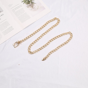 Cinturón de Cadena Metálico de Lujo con Hebilla de Pin, el Más Vendido, <span class=keywords><strong>para</strong></span> Mujer, Dorado y Plateado, <span class=keywords><strong>para</strong></span> <span class=keywords><strong>Vestidos</strong></span> y Jeans - Product Image 6