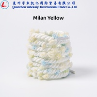 Lacets ronds 9MM colorés en peluche, lacets doux et moelleux avec pompons décoratifs, lacets en corde de polyester pour baskets