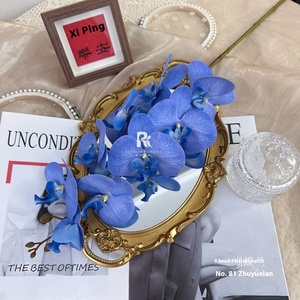 9 buah 3D anggrek Phalaenopsis bunga buatan untuk rumah pernikahan Hari Valentine dekorasi kamar berkualitas palsu - Product Image 6