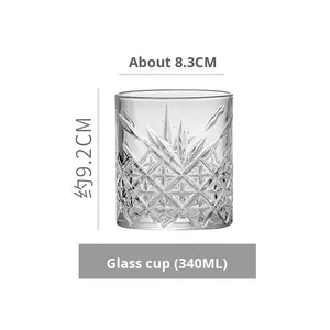 Juego de Vasos Modernos y Sostenibles para Beber <span class=keywords><strong>Agua</strong></span>, 360 ml, con Logotipo Personalizado, Tazas de Cerveza de <span class=keywords><strong>Cristal</strong></span>, Aptos para Lavavajillas y Microondas, para Bar y Fiestas - Product Image 6