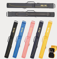 Étui de queue de billard PELOVE 1/2 en cuir imperméable de haute qualité, fabriqué en usine, avec logo personnalisé OEM