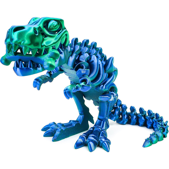 3D Printed Dinosaur Bones Articulated T-Rex Skeletons 3D Printed Dragon Animals Fidget Toy Home Office Decor T-Rex Toy