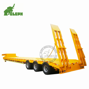 Sử Dụng Thiết Bị Nặng Vận Chuyển Thấp Cậu Bé Nhiệm Vụ Nặng Nề Xe Tải Trailer 3 Dòng 6 Trục 120 Tấn Thấp Giường Phẳng Trailer Với Đoạn Đường nối 07 - Product Image 3