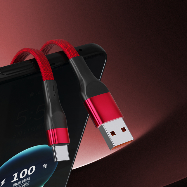 Wholesale Hot Sales OEM Bio 2m 6.6ft 3a Phone Charger Wire Usb a to C Usb-c Braided Fast Charging Data Sync Cable for Android