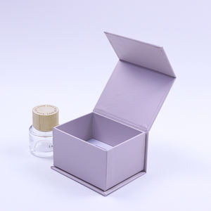 Luxury Pink Magnetic Perfume Gift Box <b>Biodegradable</b> Soy Ink Reusable Candle Sponge Liner for Cosmetic Perfume Bottle <b>Packaging</b> - Product Image 2