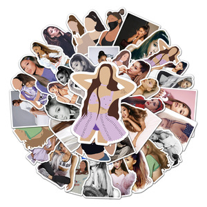 Autocollants de l'actrice américaine Arianna Grande, pour guitare, ordinateur portable, <span class=keywords><strong>skateboard</strong></span>, papeterie, album de scrapbooking, 50 pièces, SP429 - Product Image 5