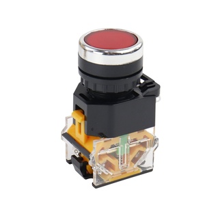 Botón momentáneo 22mm IP65 Interruptor de botón de descanso automático a prueba de agua NO NC Rojo Amarillo Bule Blanco Interruptores de botón de plástico momentáneos - Product Image 1