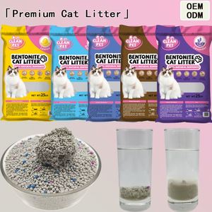 Litière pour chat CleanPet écologique en bentonite minérale à agglomération rapide, sans poussière, hautement absorbante, emballage en vrac - Product Image 1