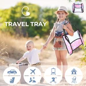 Plateau de voyage pour siège auto, échantillon gratuit, plateau pour enfants, plateau pour tasse de voiture, accessoires de voiture, plateau de voyage portable en silicone, collations - Product Image 4