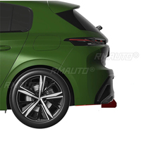 Car Rear Bumper Spoiler Lip Diffuser Modification Part For Peugeot 308 Allure 2022-2025 Bumper Guard Protector Car Accessories