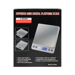 새로운 우수한 사용자 정의 로고 사각 커피 저울 0.01/0.1g 단위 G/Oz/ml 전자 저울 흡연 액세서리 보석 담배 - Product Image 2