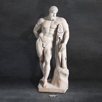 Statue de marbre de dieu grec sculptée à la main, design européen personnalisé, pierre classique célèbre, durable, polie, pour décoration extérieure de villa et jardin