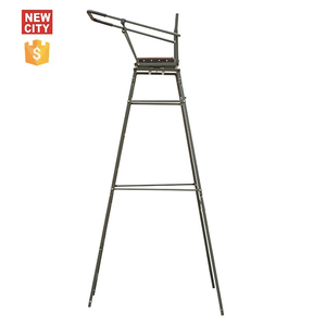 Plateforme de chasse surélevée en aluminium en forme de A pour une personne avec siège pliable en cuir - Product Image 3