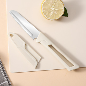 Ensemble de couteaux de cuisine avec planche à découper, 3 pièces, lame polie, bord droit, pour usage familial - Product Image 4